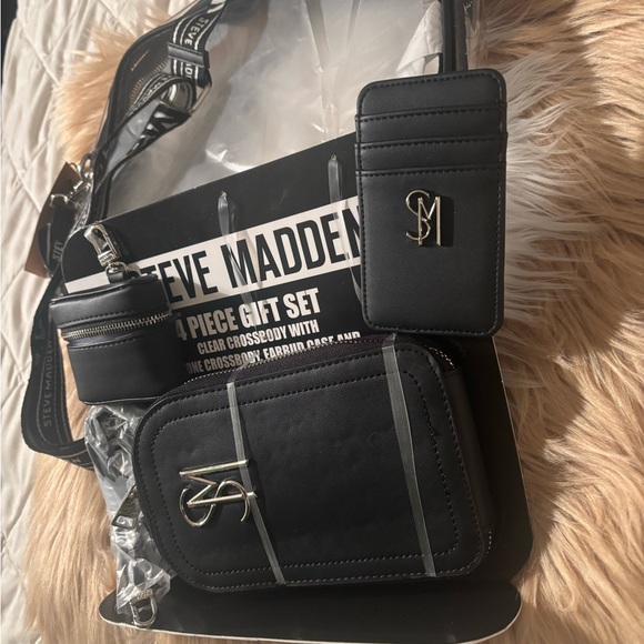 Steve Madden Black Belt Bag Set for Men - Picture 4 of 6